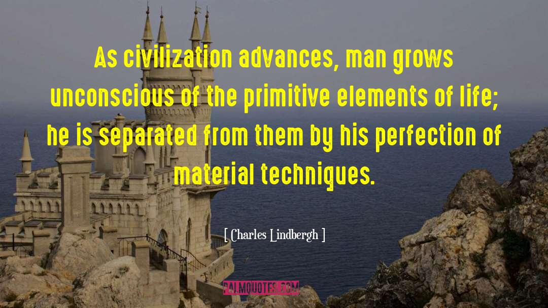 Advances quotes by Charles Lindbergh