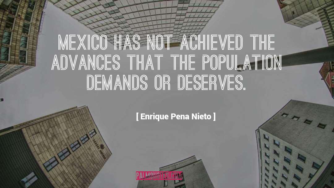 Advances quotes by Enrique Pena Nieto