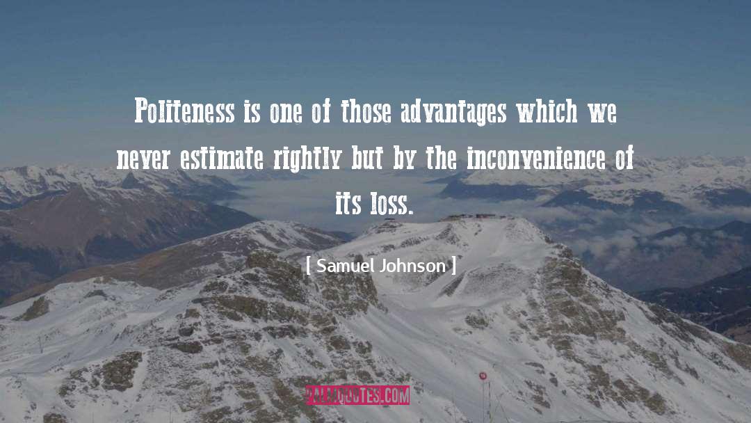 Advantages quotes by Samuel Johnson