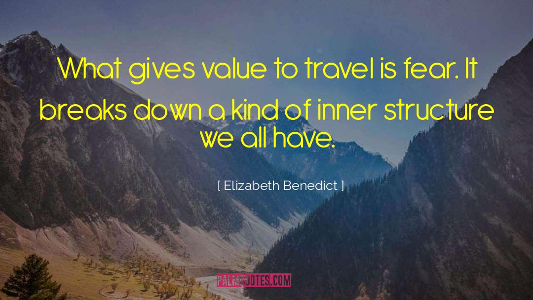 Adventure And Travel quotes by Elizabeth Benedict