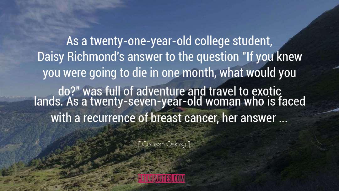 Adventure And Travel quotes by Colleen Oakley