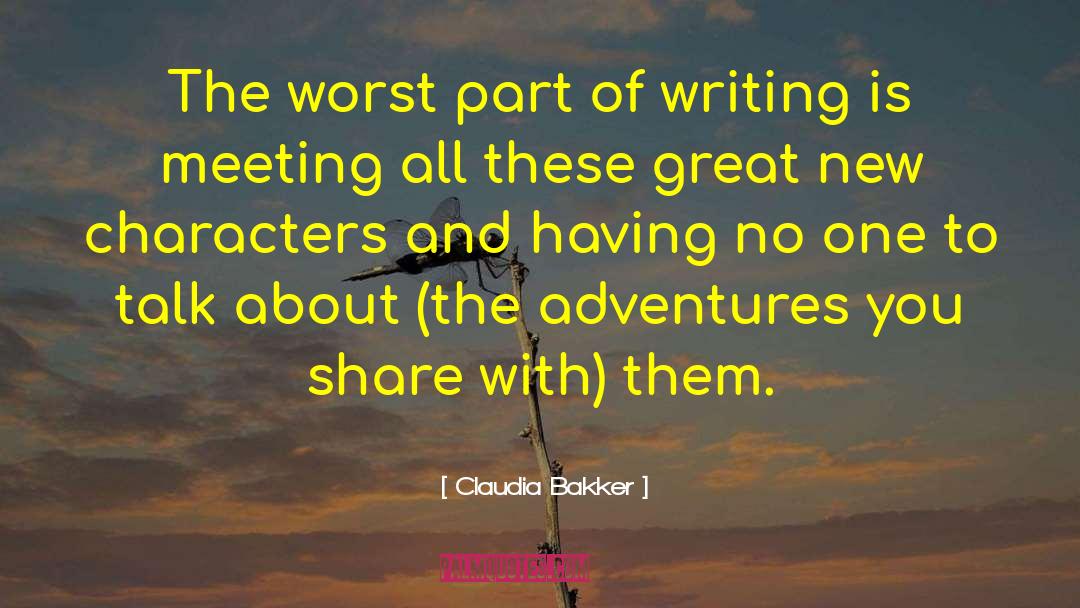 Adventure Books quotes by Claudia Bakker