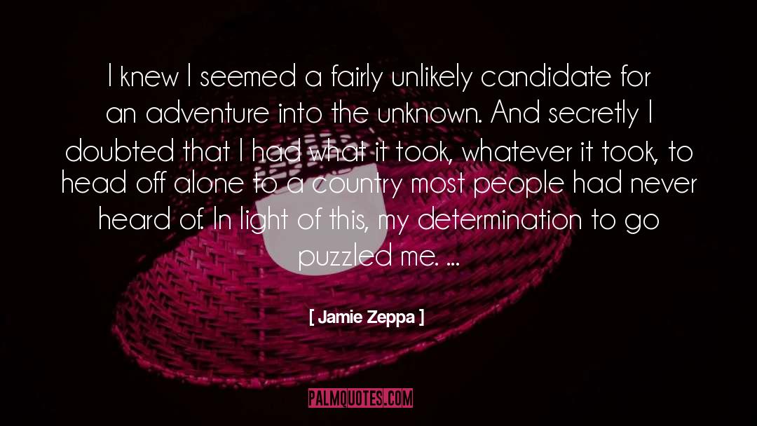 Adventure quotes by Jamie Zeppa