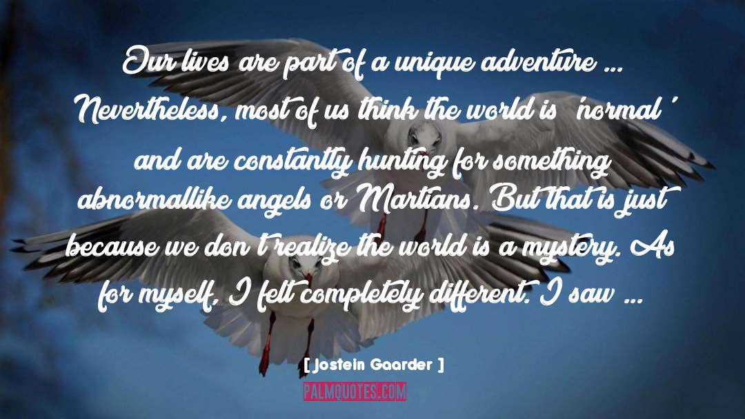Adventure quotes by Jostein Gaarder