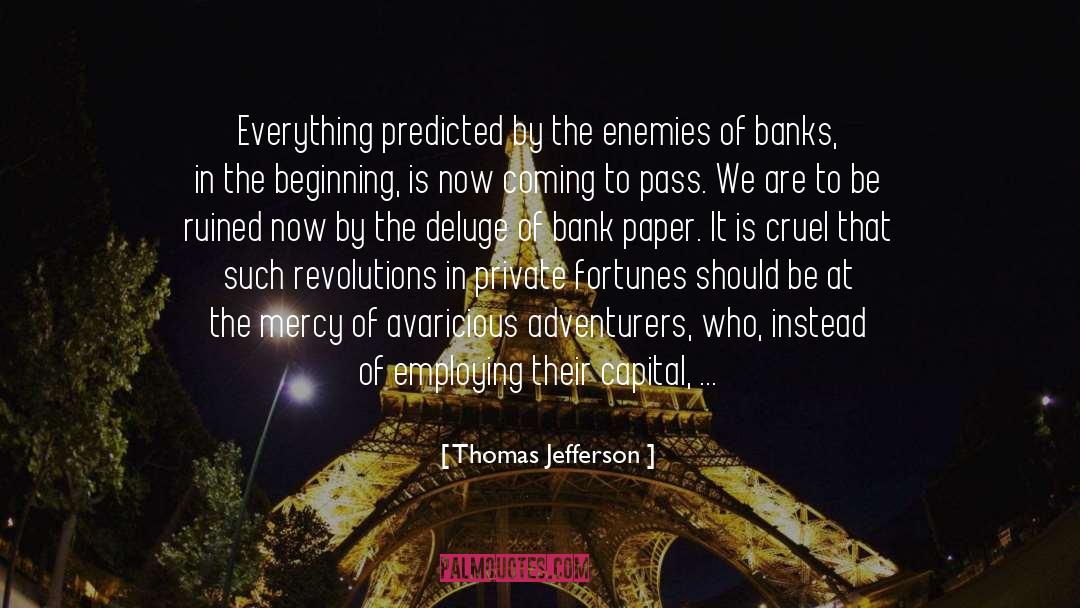 Adventurers quotes by Thomas Jefferson
