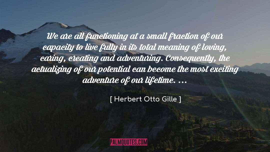 Adventuring quotes by Herbert Otto Gille
