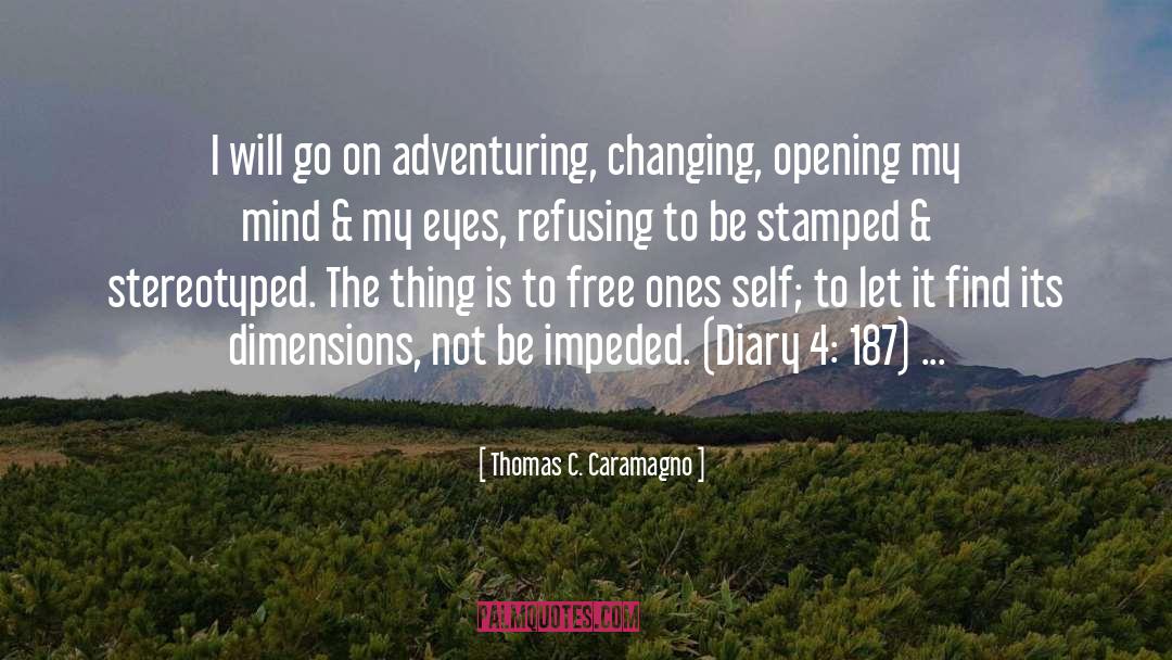 Adventuring quotes by Thomas C. Caramagno