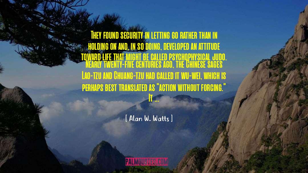Adventurous quotes by Alan W. Watts