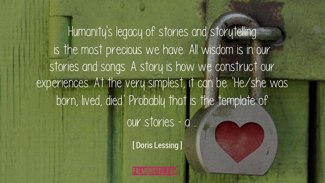 Adventurous Story quotes by Doris Lessing