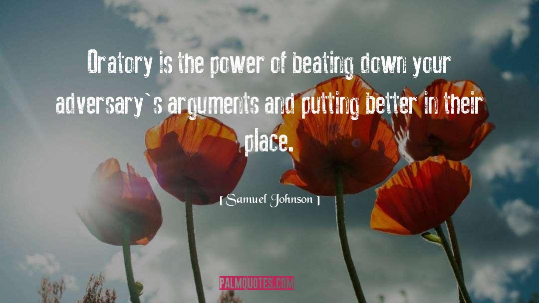 Adversaries quotes by Samuel Johnson