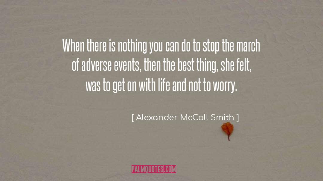 Adverse quotes by Alexander McCall Smith