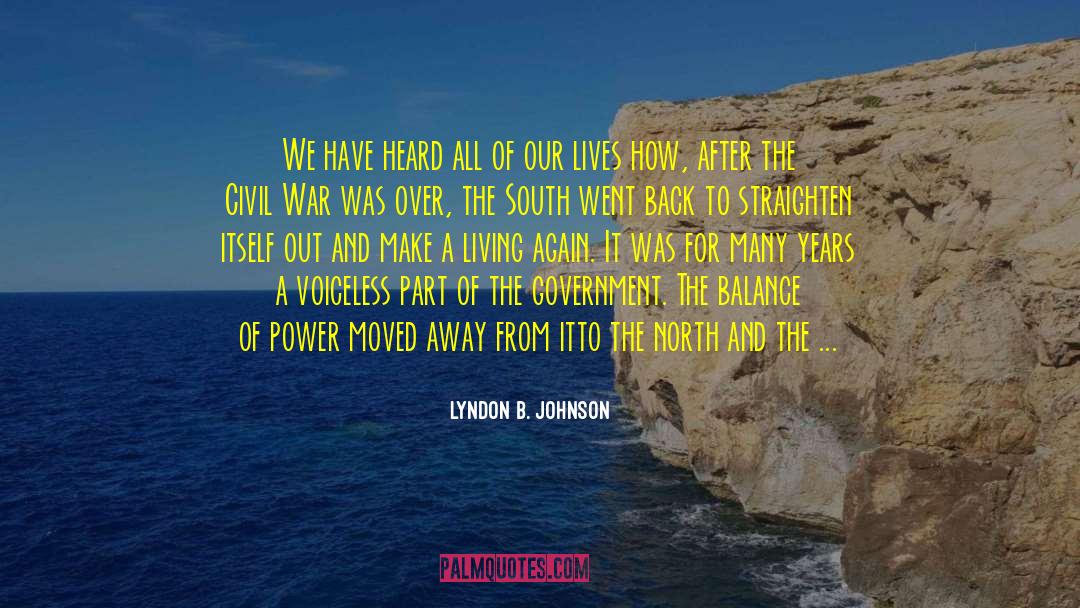 Adversity Motivational quotes by Lyndon B. Johnson