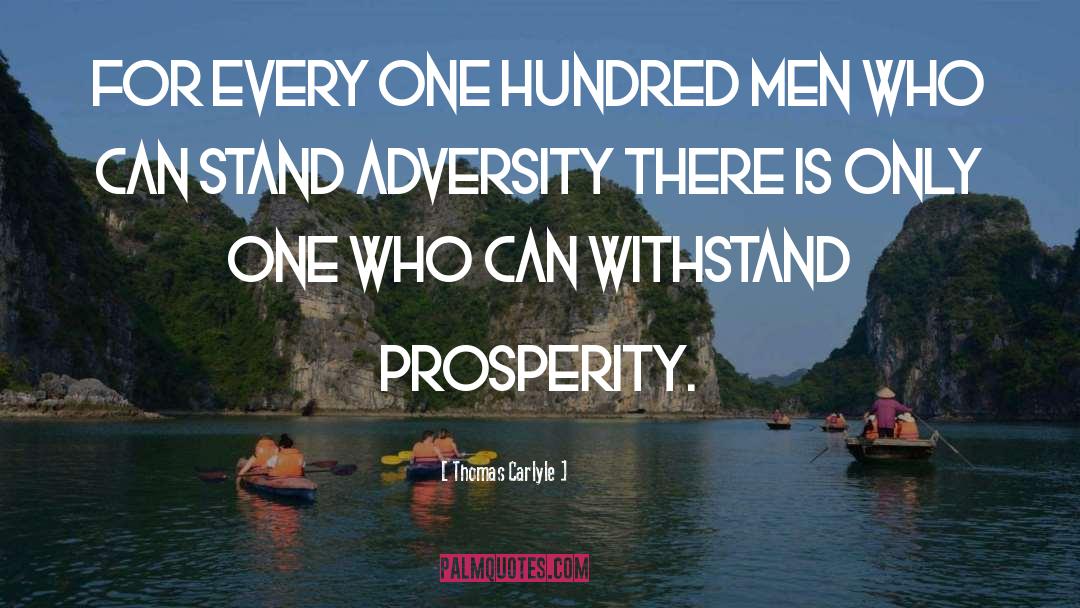 Adversity quotes by Thomas Carlyle