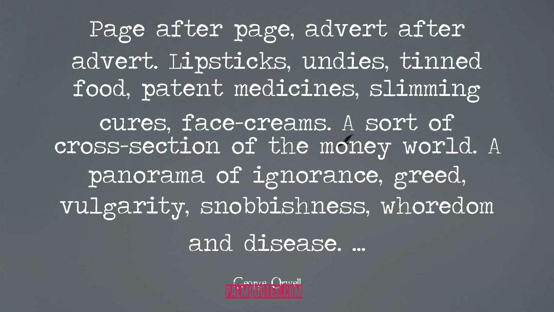 Advert quotes by George Orwell