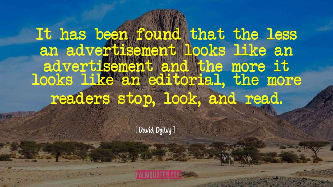 Advertisement quotes by David Ogilvy