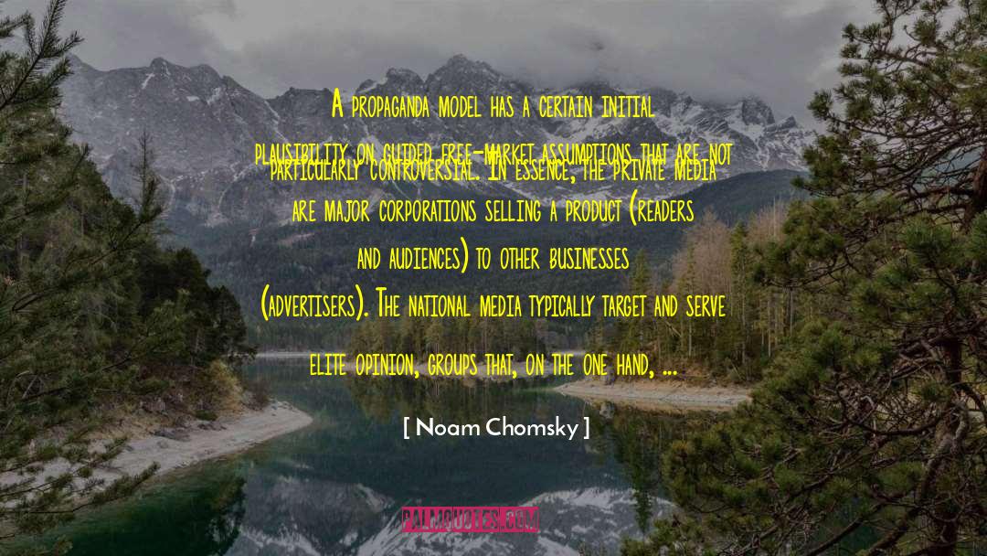 Advertisers quotes by Noam Chomsky