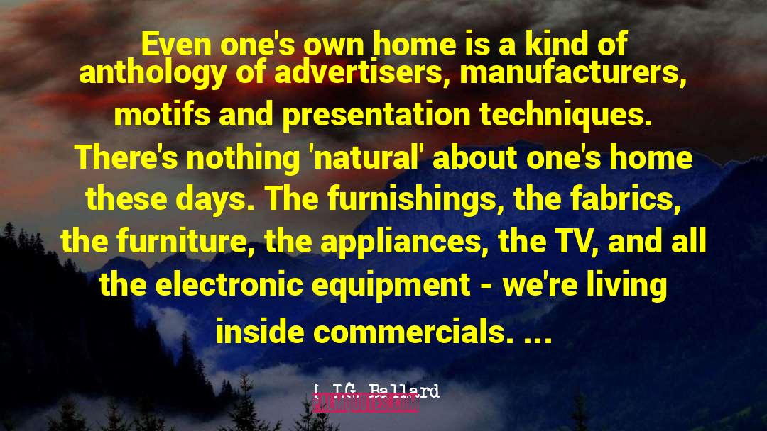 Advertisers quotes by J.G. Ballard
