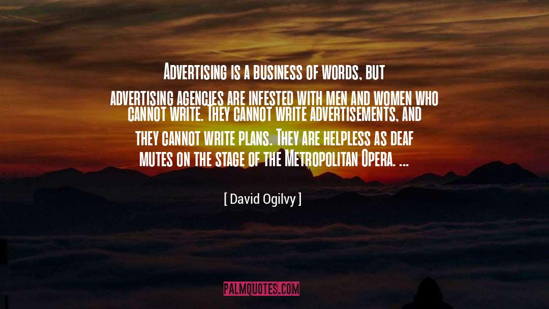 Advertising Agencies quotes by David Ogilvy