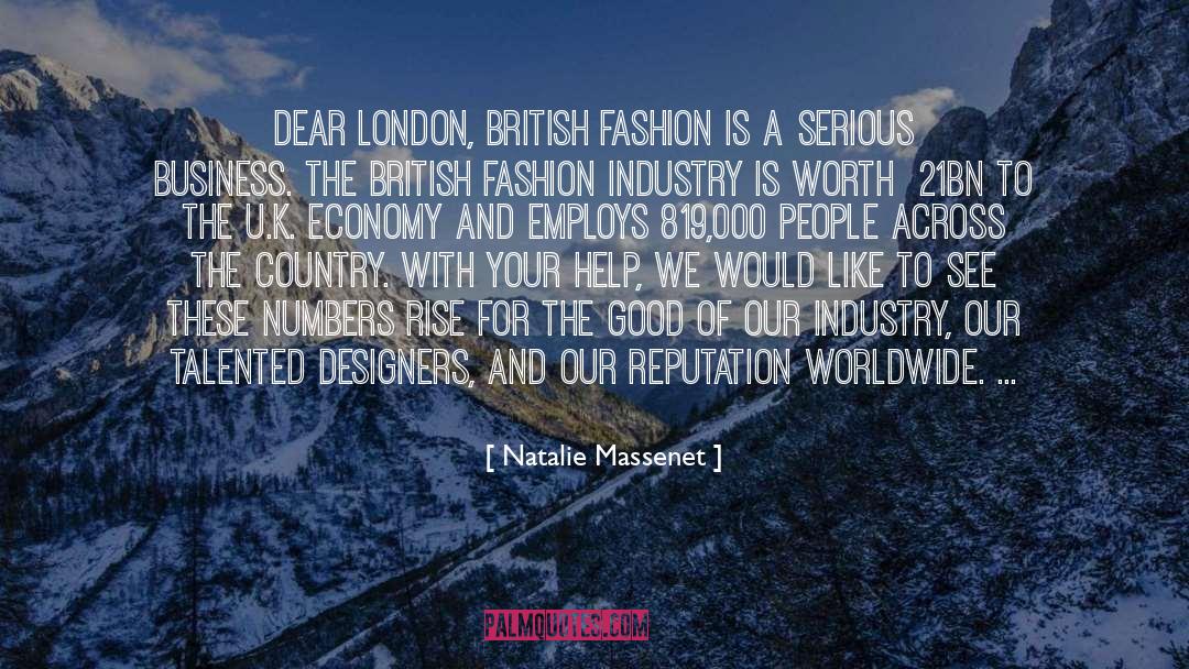 Advertising Business quotes by Natalie Massenet