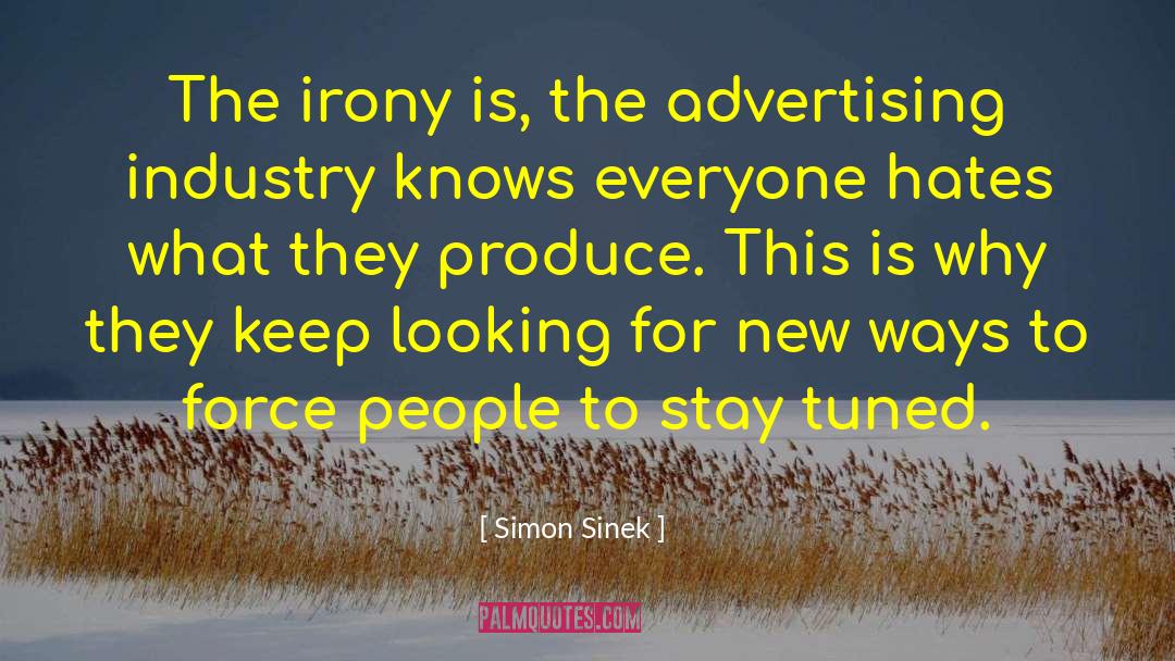 Advertising Industry quotes by Simon Sinek