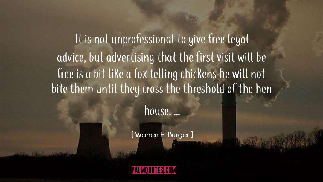 Advertising quotes by Warren E. Burger