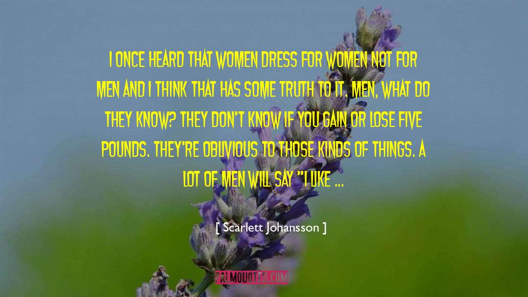 Advice For Men quotes by Scarlett Johansson