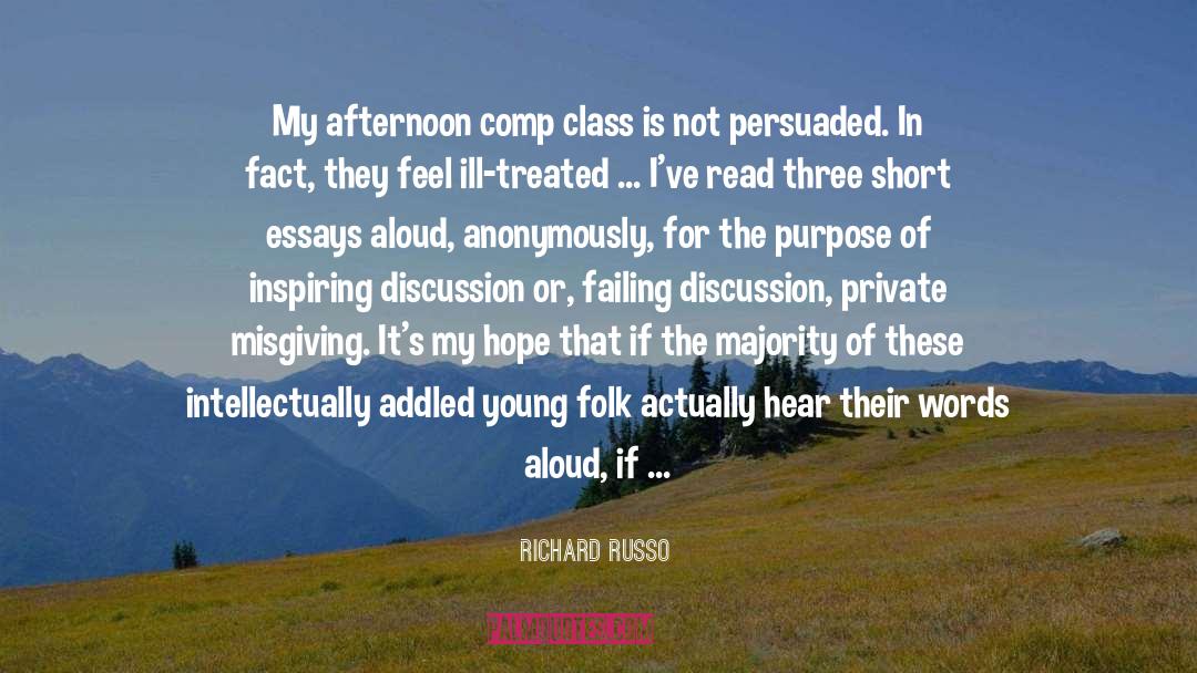 Advice For Young Adults quotes by Richard Russo