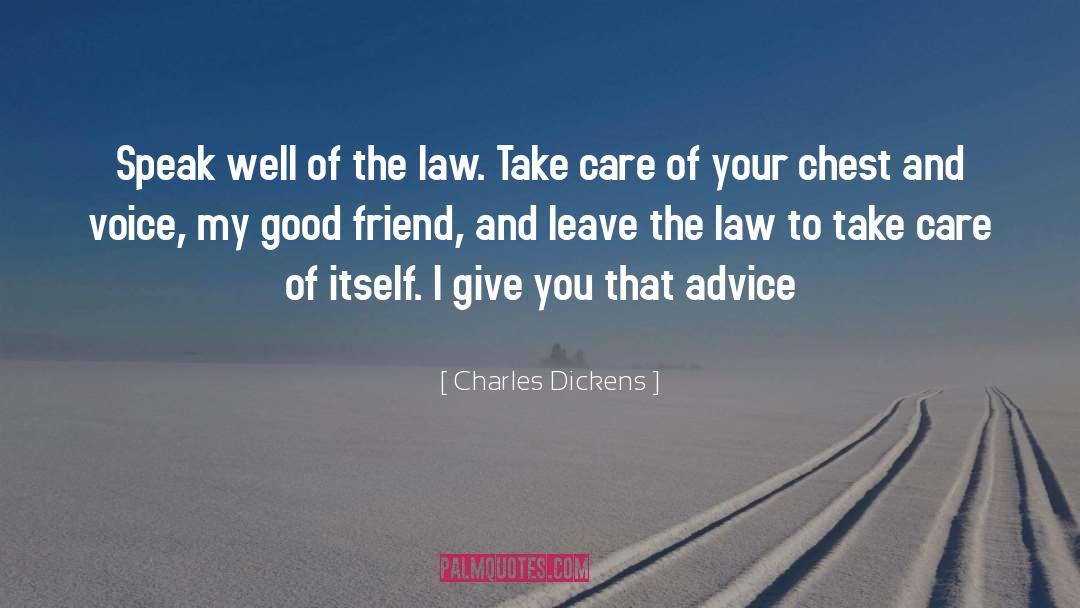 Advice To Beginners quotes by Charles Dickens