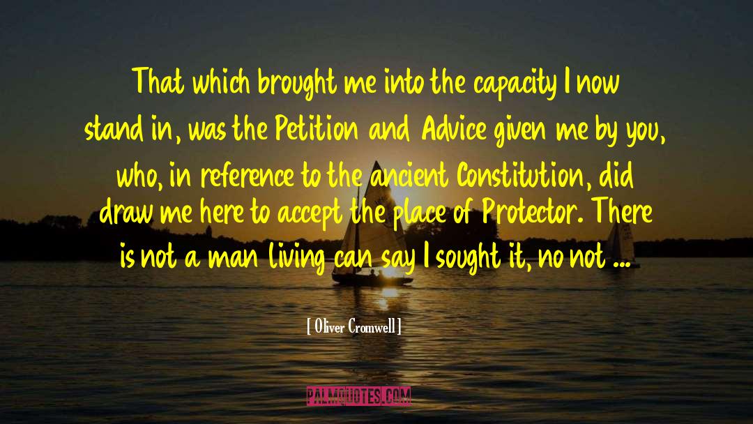 Advice To Writers quotes by Oliver Cromwell