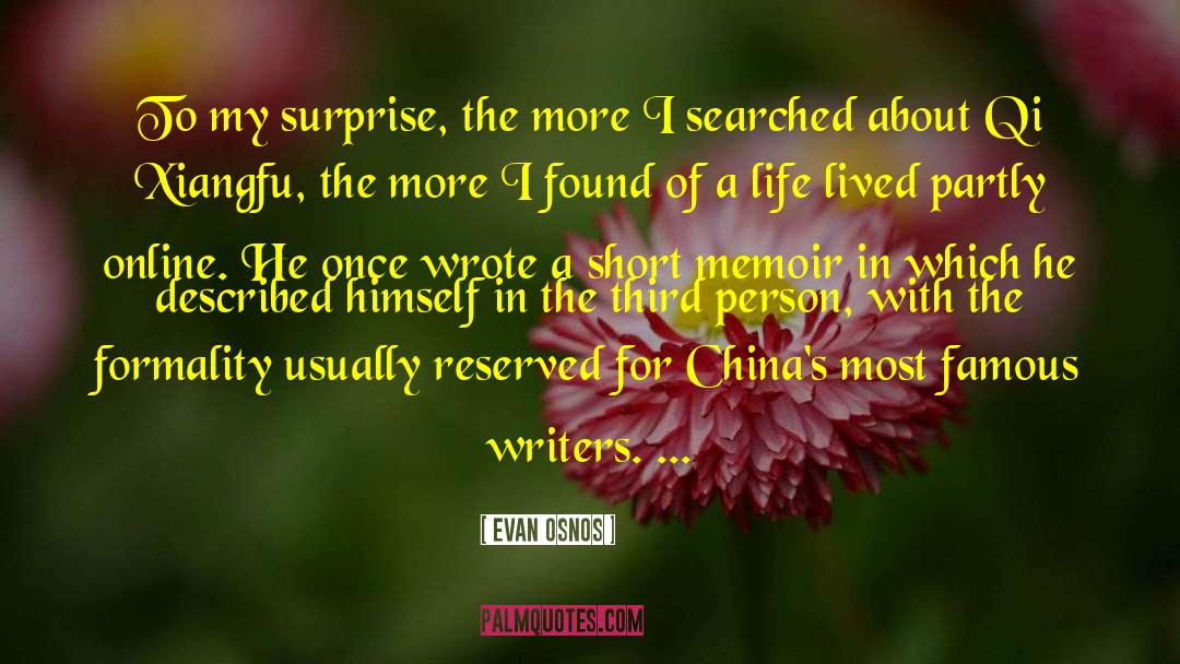 Advice To Writers quotes by Evan Osnos