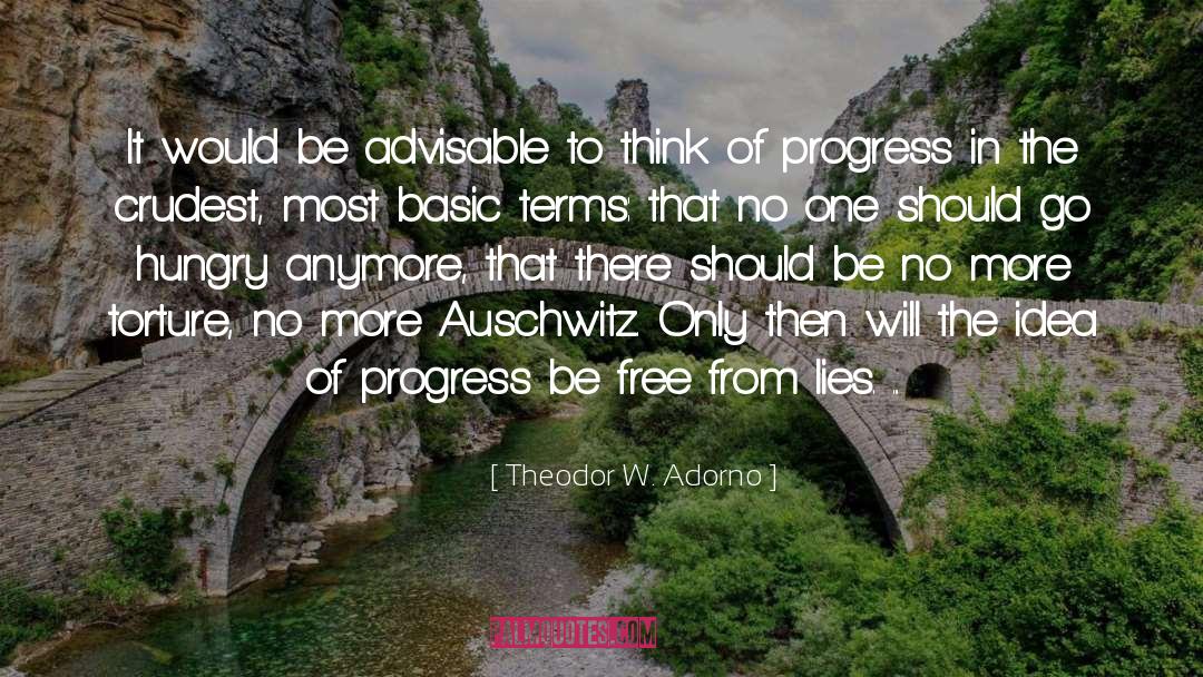 Advisable quotes by Theodor W. Adorno