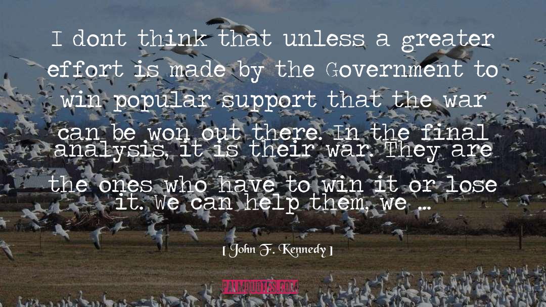 Adviser quotes by John F. Kennedy