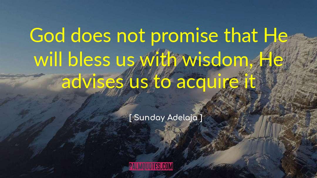 Advises quotes by Sunday Adelaja