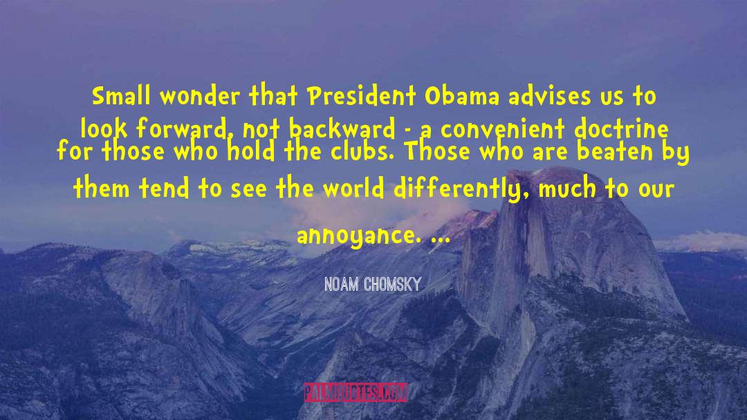 Advises quotes by Noam Chomsky