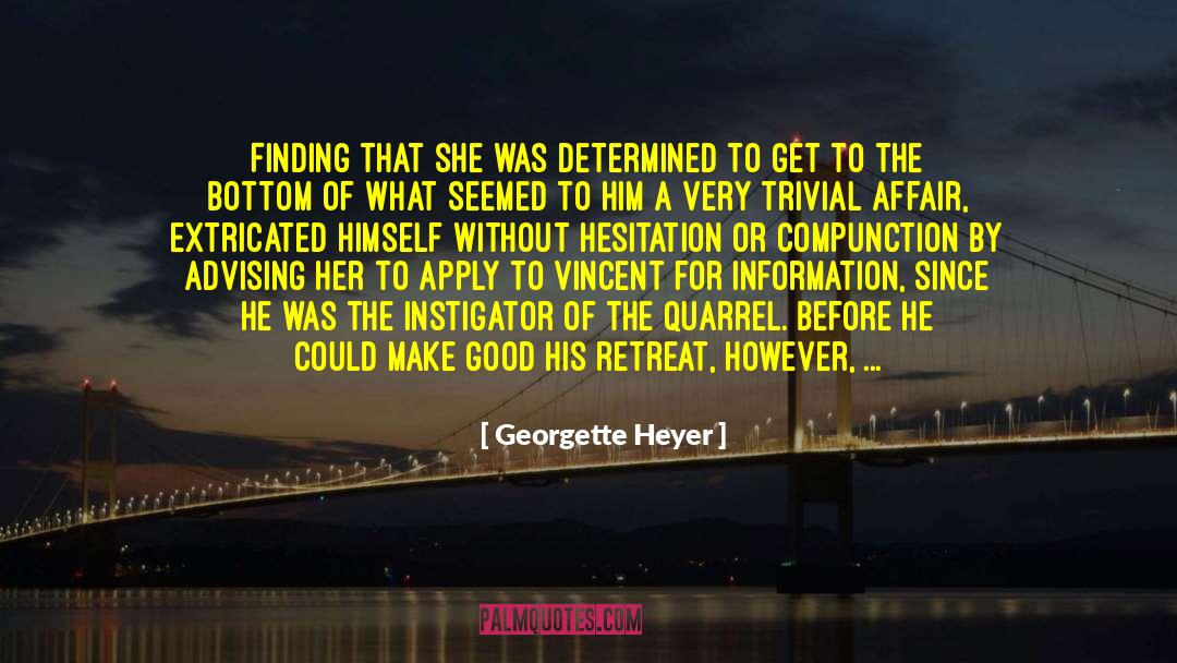 Advising quotes by Georgette Heyer