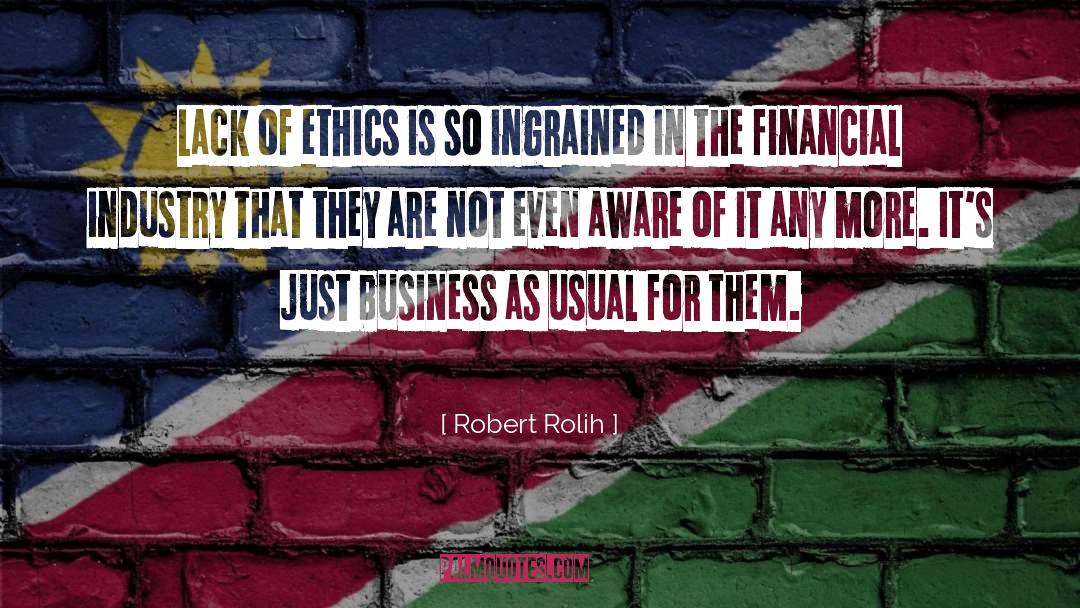 Advisory quotes by Robert Rolih