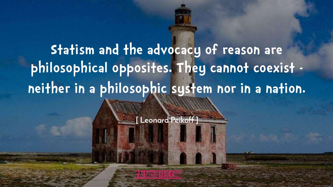 Advocacy quotes by Leonard Peikoff