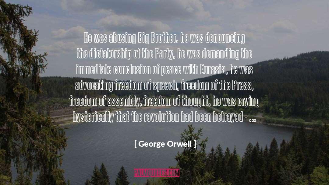 Advocating quotes by George Orwell