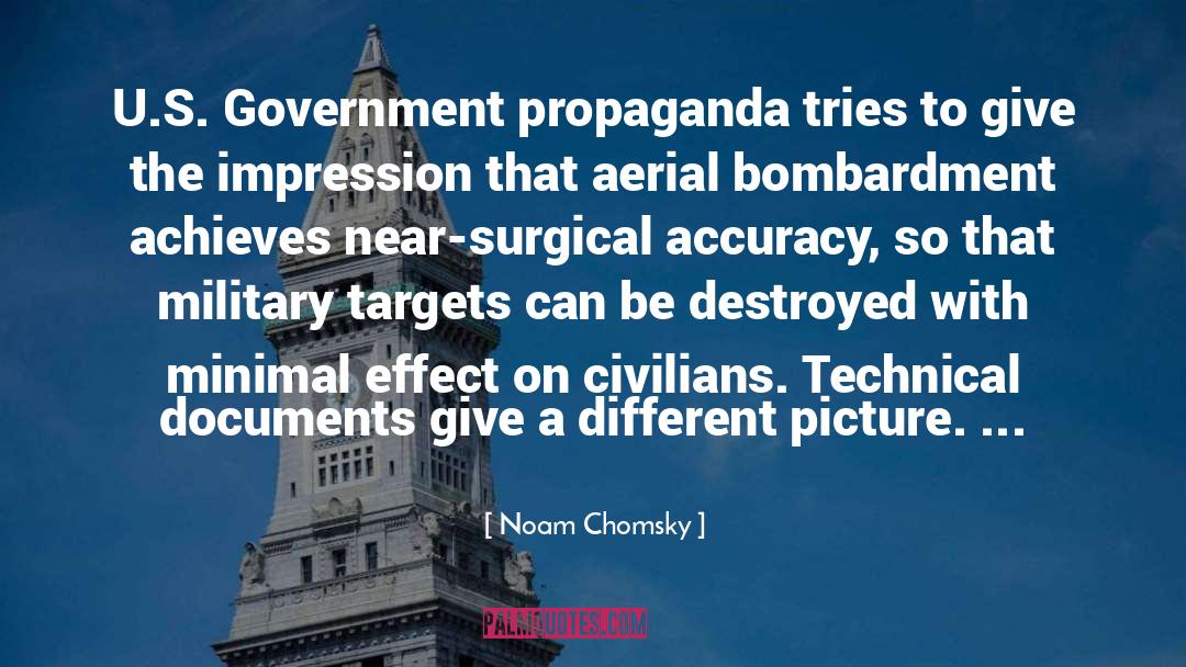 Aerial quotes by Noam Chomsky