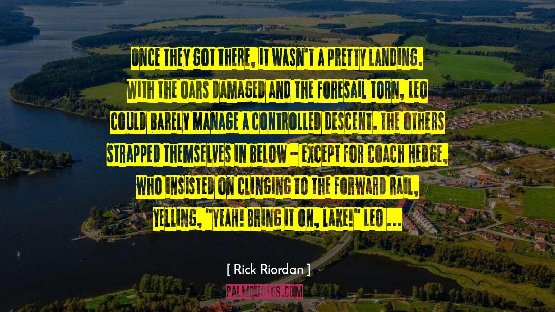 Aerial quotes by Rick Riordan