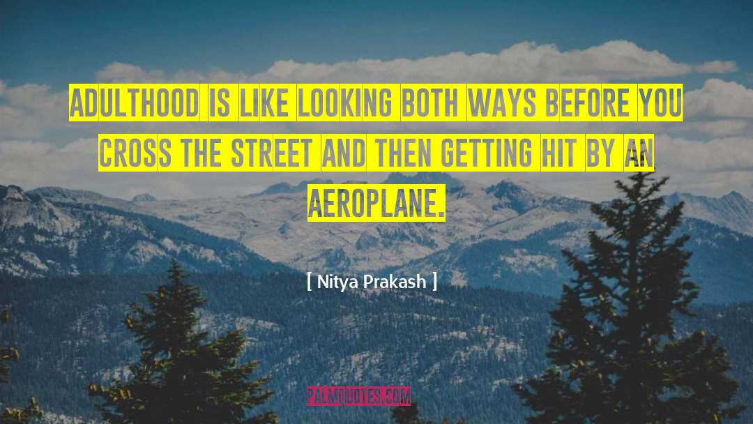 Aeroplane quotes by Nitya Prakash