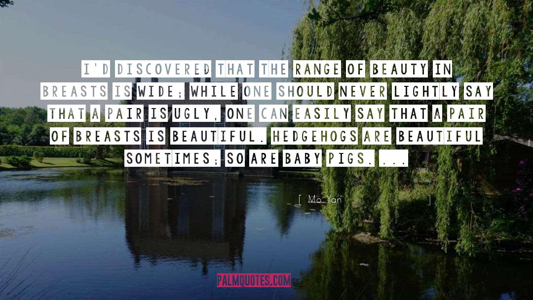 Aesthetics Beauty quotes by Mo Yan