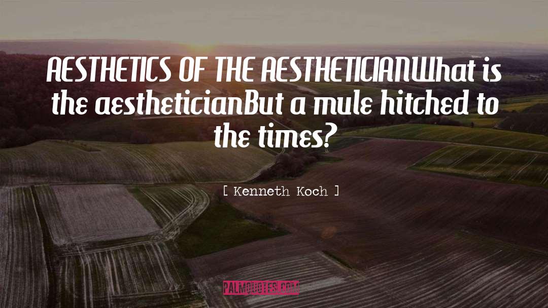 Aesthetics quotes by Kenneth Koch