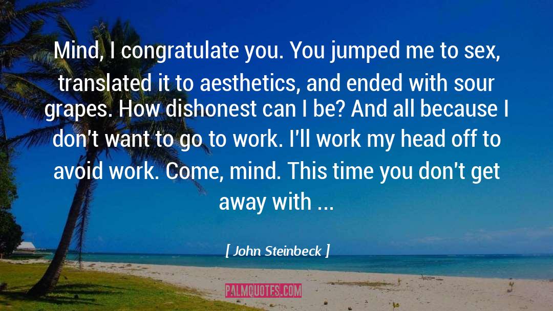 Aesthetics quotes by John Steinbeck