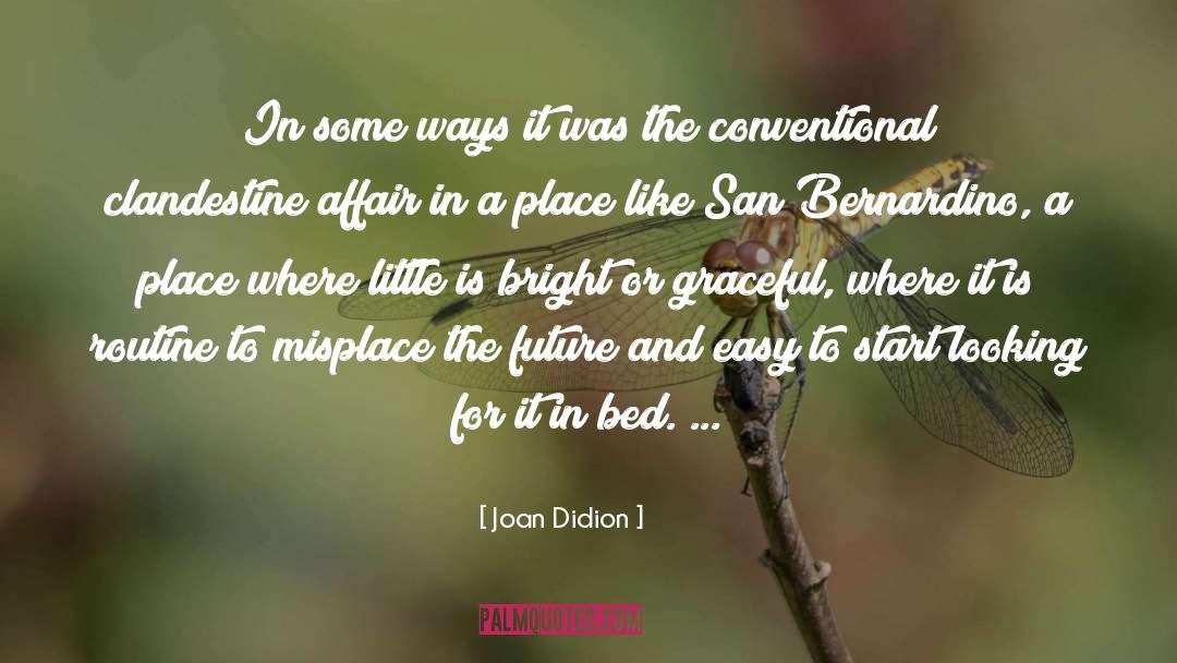 Affair quotes by Joan Didion