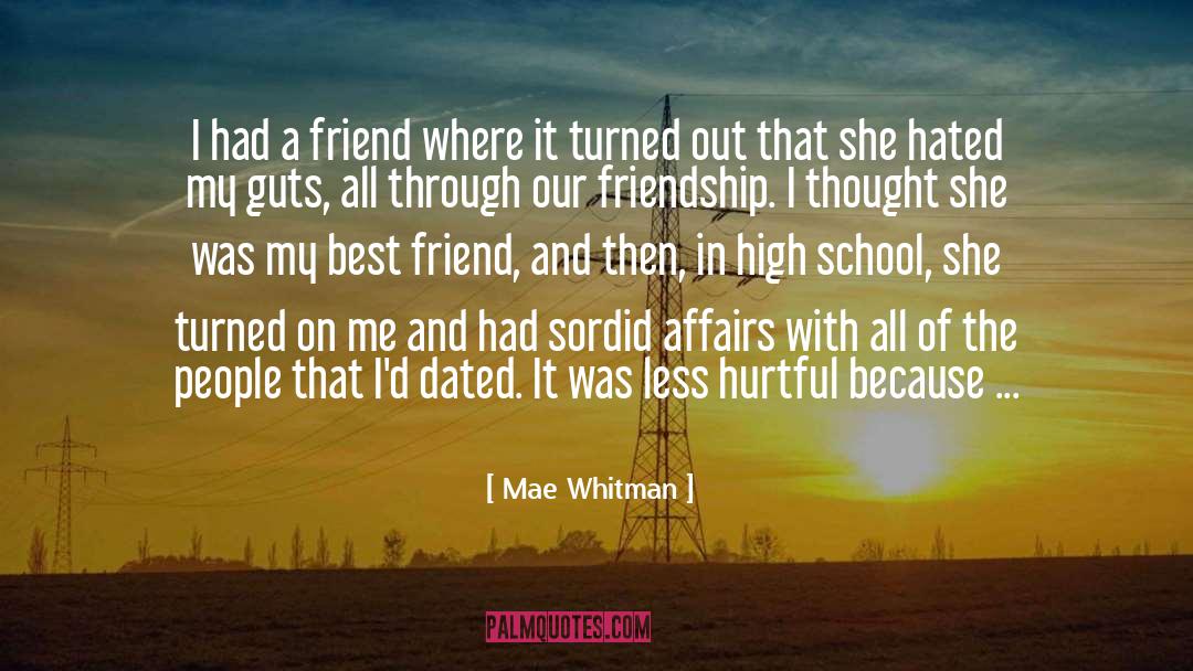 Affair quotes by Mae Whitman