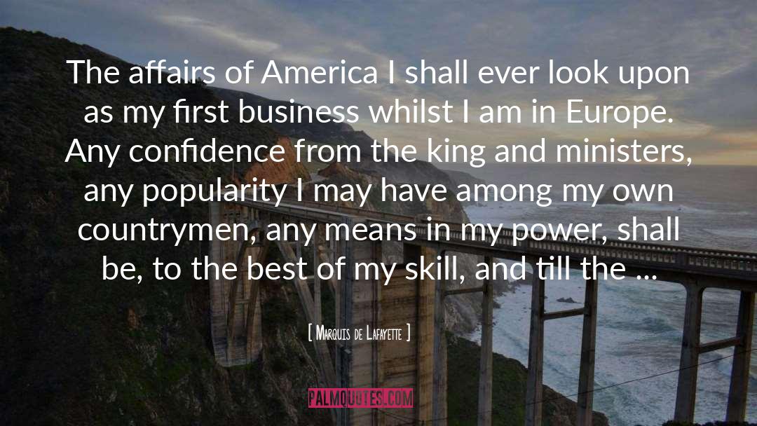 Affairs quotes by Marquis De Lafayette