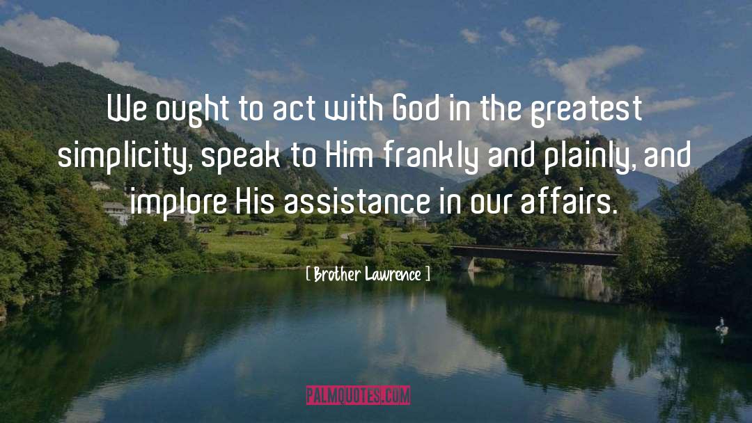 Affairs quotes by Brother Lawrence