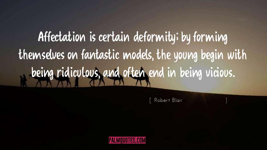 Affectation quotes by Robert Blair