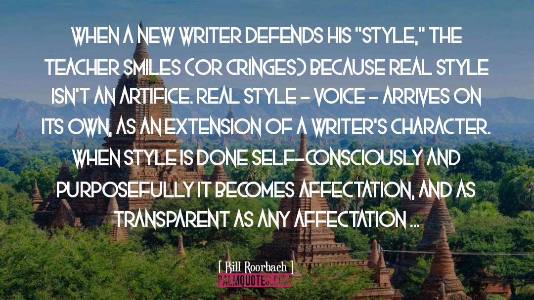 Affectation quotes by Bill Roorbach